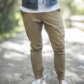 7Cbd3M Men's Straight Fit Chino Pants — Cotton Twill